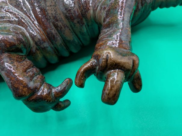 Close up of a limb of the creature