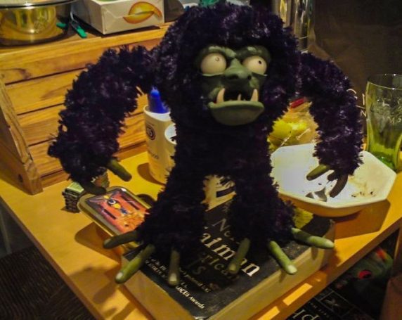 The completed monster.